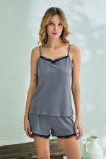 Estiva 24020 Kadın Pegasus İp Askılı Şort Takım