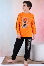 Kapitex 5180 Erkek Çocuk Desenli Uzun Kol Pijama Takımı