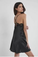 Pierre Cardin 6335 6'lı Saten Gecelik Sabahlık Takım