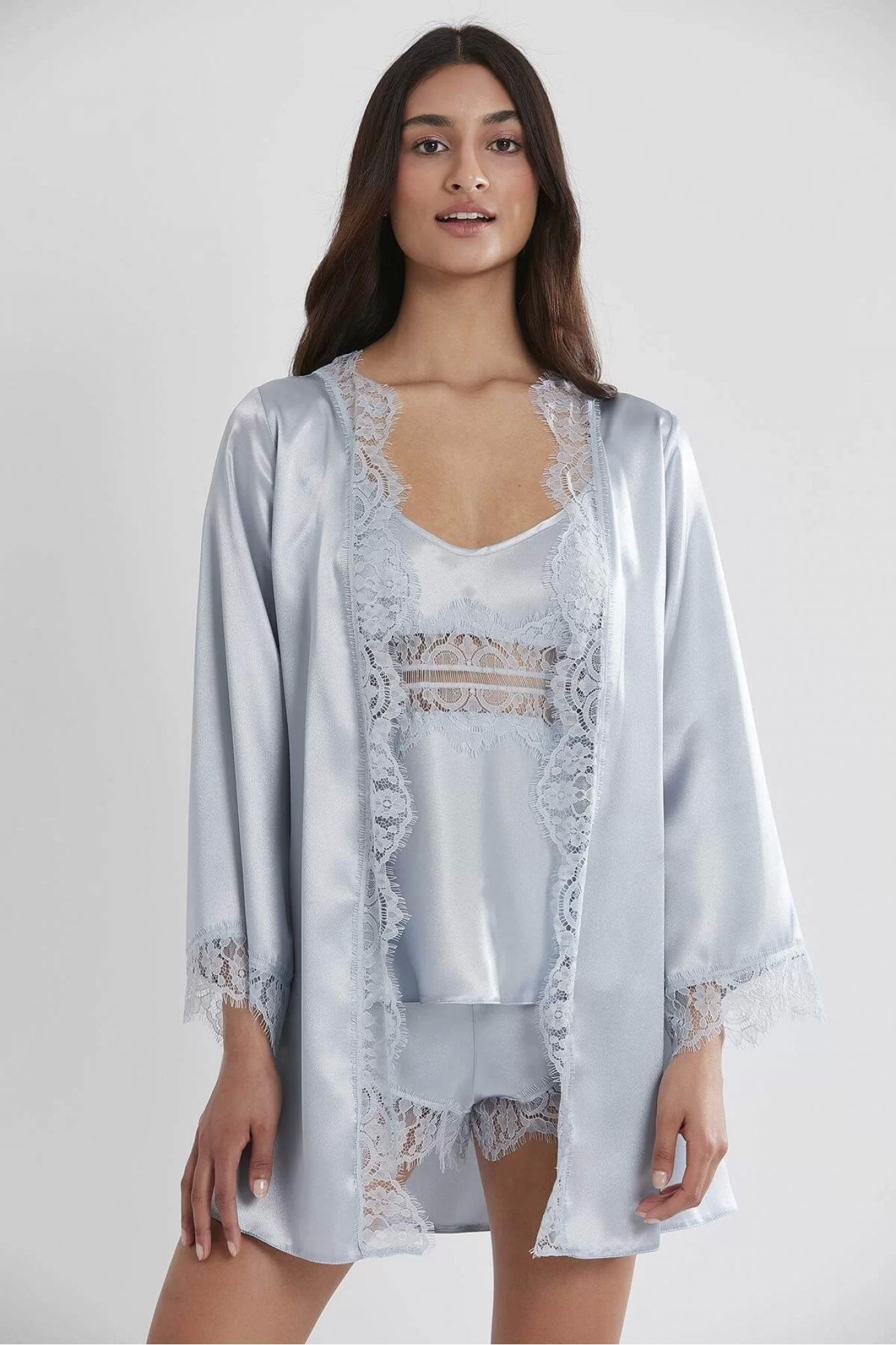 Pierre Cardin 2490 Bayan Sabahlıklı Saten Şort Takım