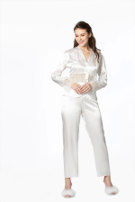 Pierre Cardin 6040 Kısa Gecelikli 6'lı İpek Set