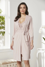 Pierre Cardin P5040 Bayan Penye Gecelik Sabahlık