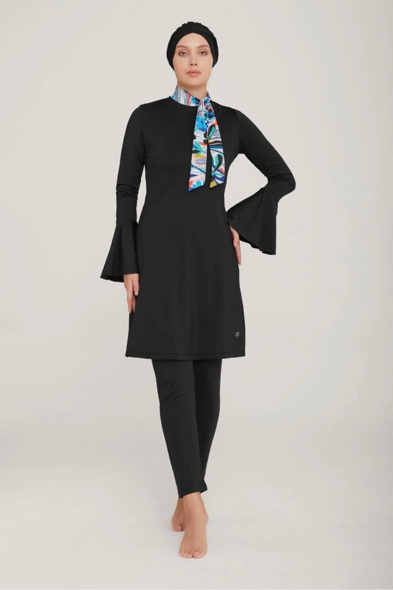 Maresıva 8030 Likralı Uzun Kol Tesettür Mayo