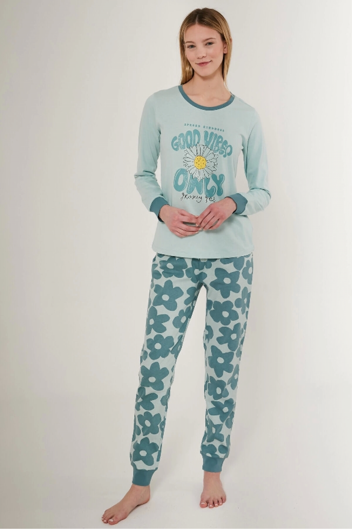 Roly Poly 3247-S Kadın Uzun Kol Pijama Takımı