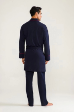 D'S Damat 03000 5'li Robdöşambr Erkek Damat Pijama Seti