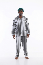Kocabey 4007 Uzun Kol Çizgili Gaffur Erkek Pijama Takım