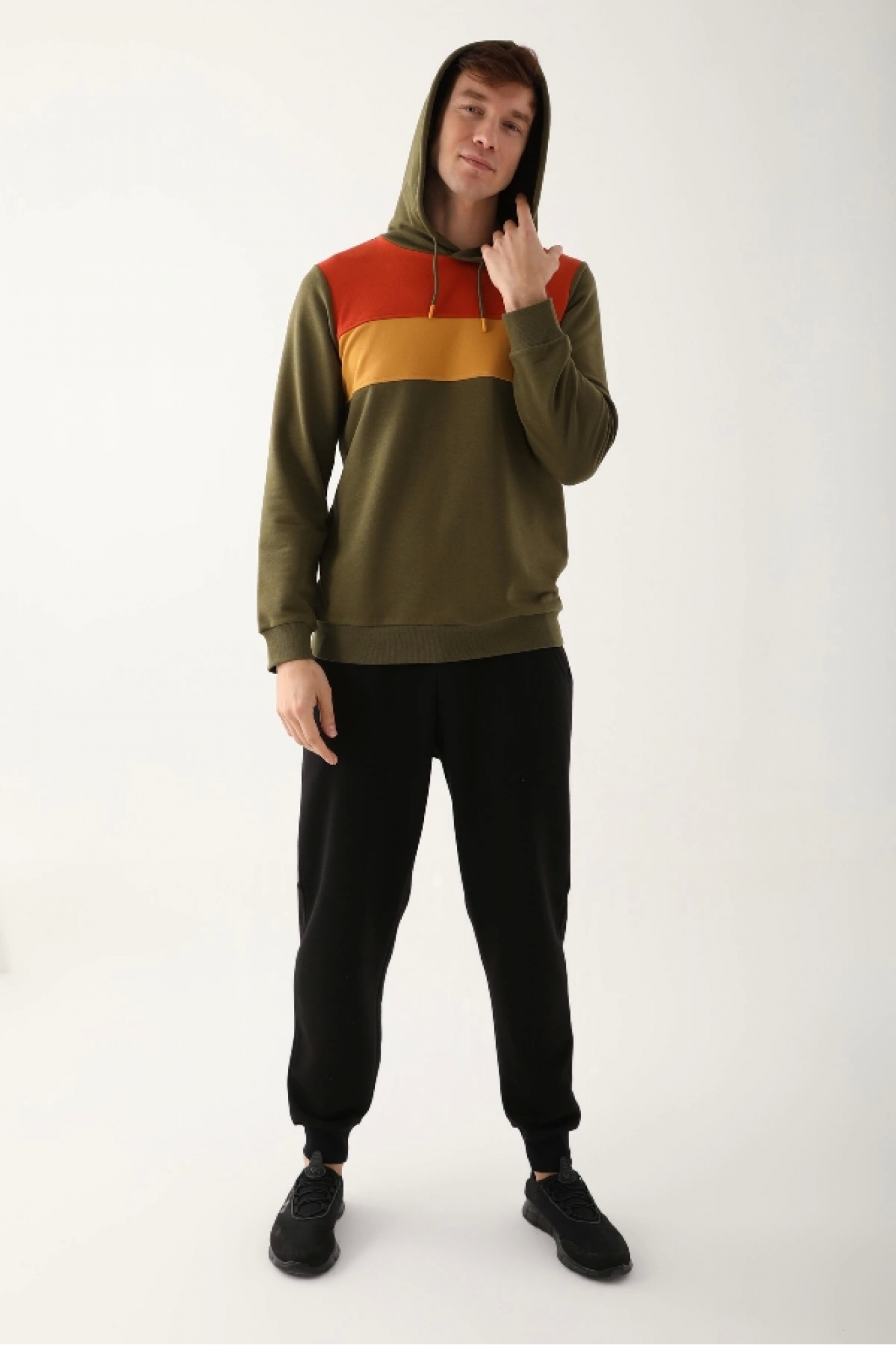 Arnetta AR2785-S Erkek Uzun Kol Kapüşonlu Pijama Takımı