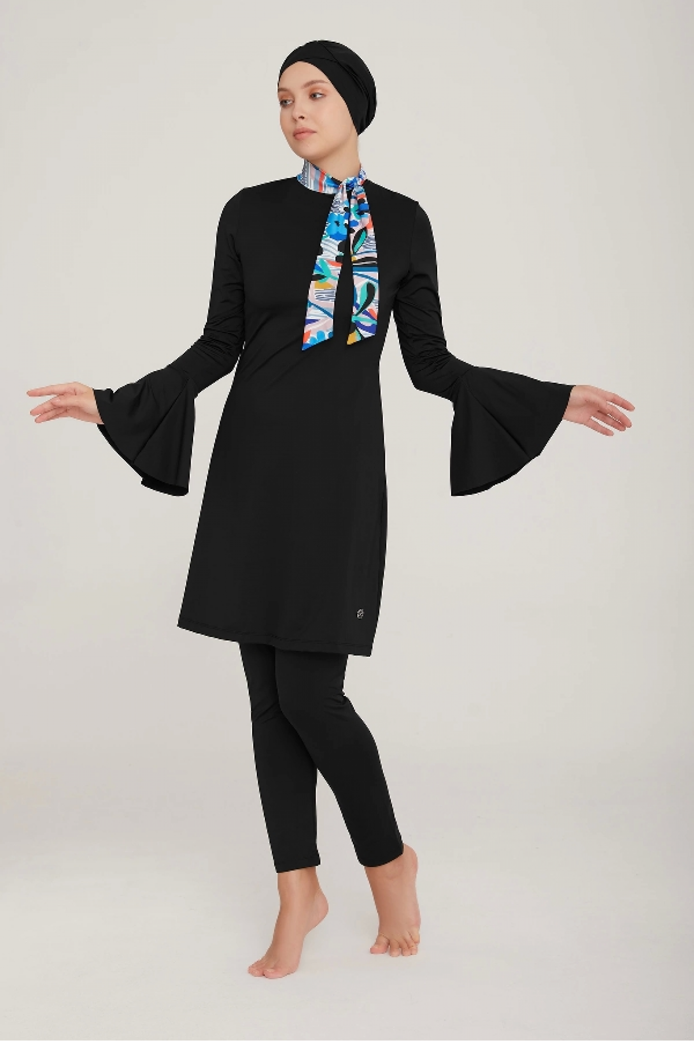 Maresıva 8030 Likralı Uzun Kol Tesettür Mayo