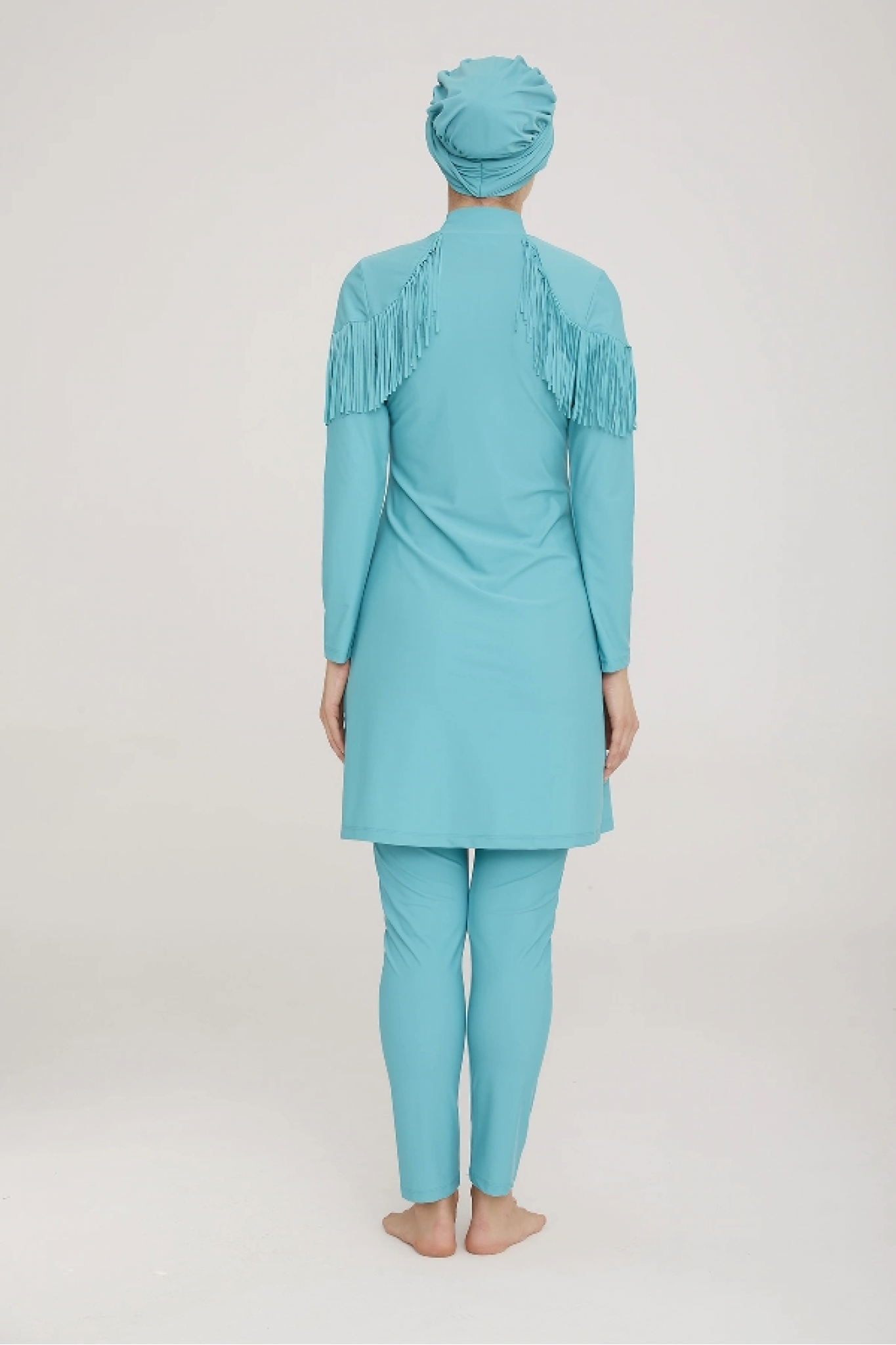 Adasea 4105 Kadın Likralı Uzun Kol Tesettür Mayo