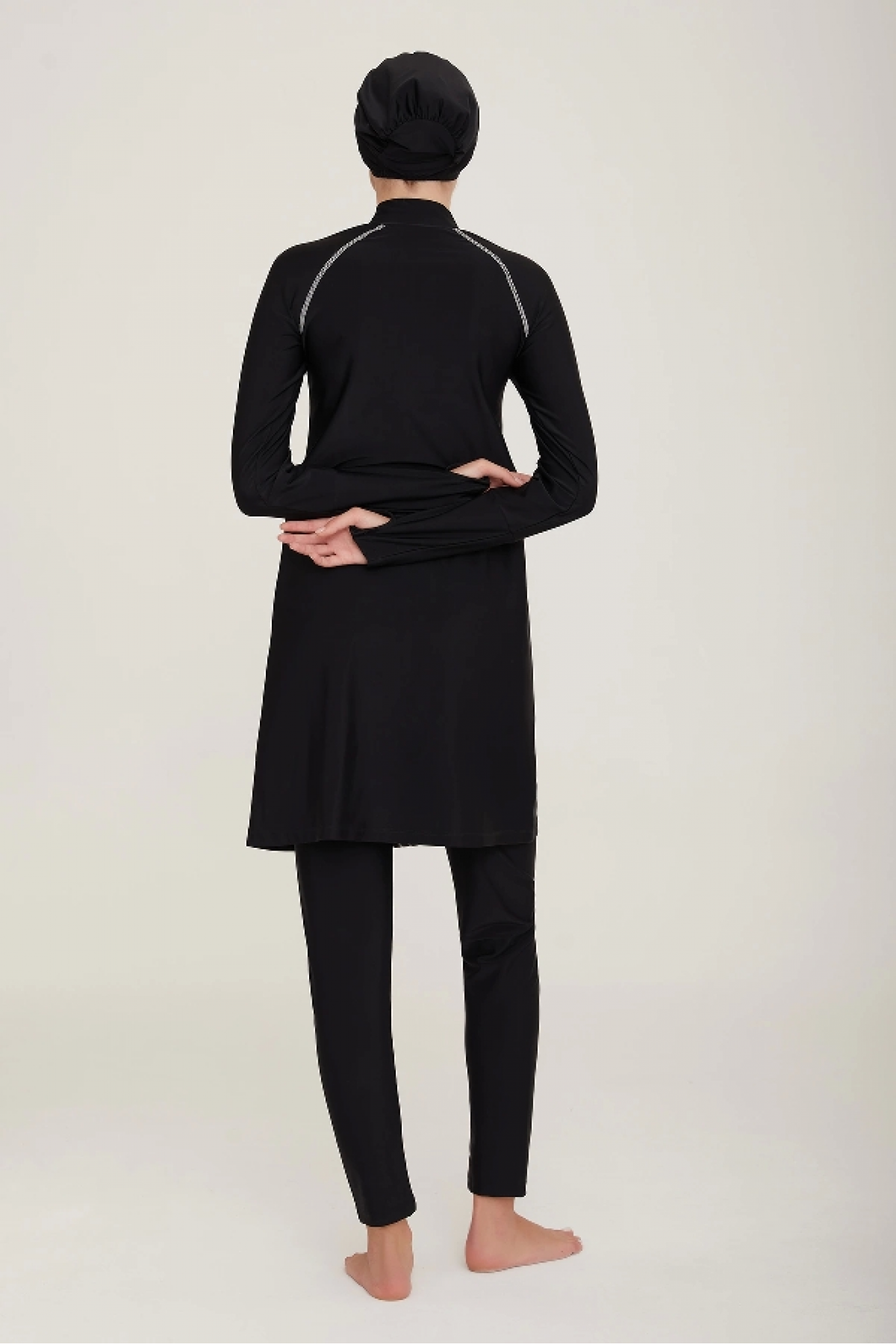 Adasea 4420 Kadın Likralı Uzun Kol Tesettür Mayo