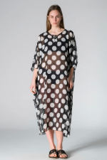 Freshness P-15 Uzun Puantiyeli Desenli Pareo