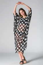 Freshness P-15 Uzun Puantiyeli Desenli Pareo