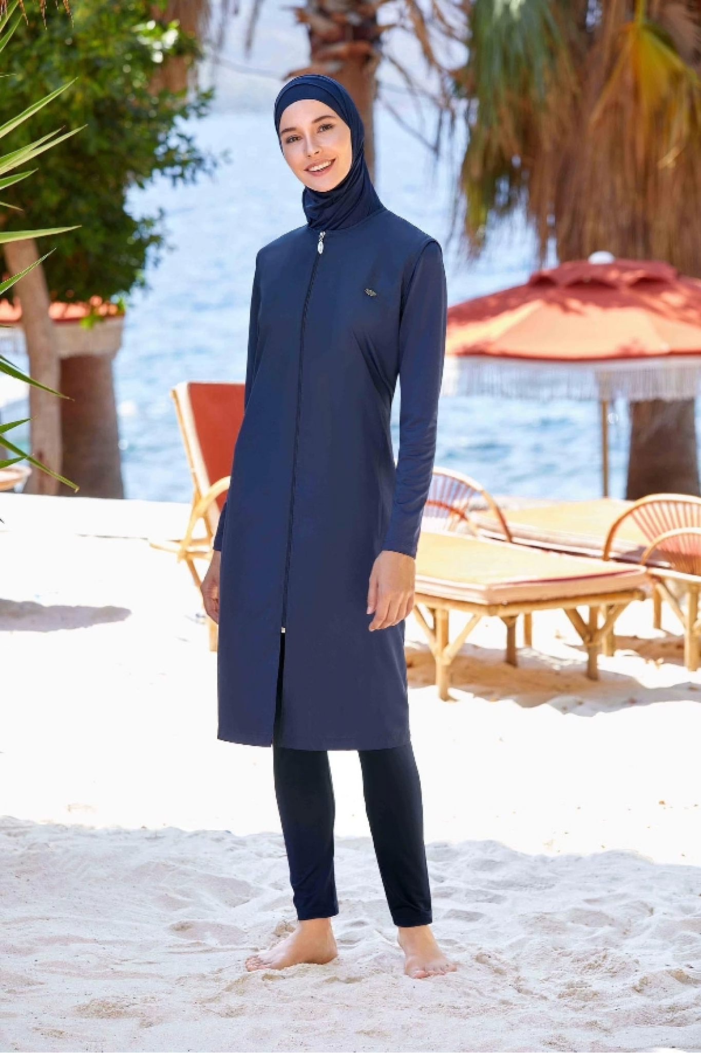 Adasea 1250 Jileli Uzun Kol Tesettür Mayo