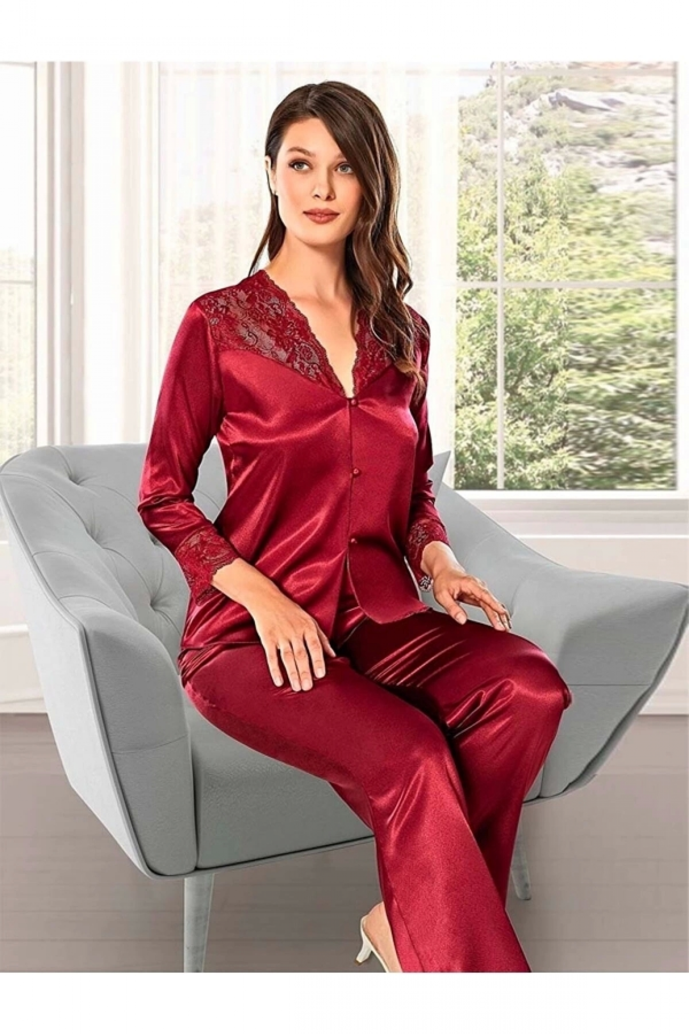 Alissa 8610 Bayan 6'Lı Saten Gelin Çeyiz Seti