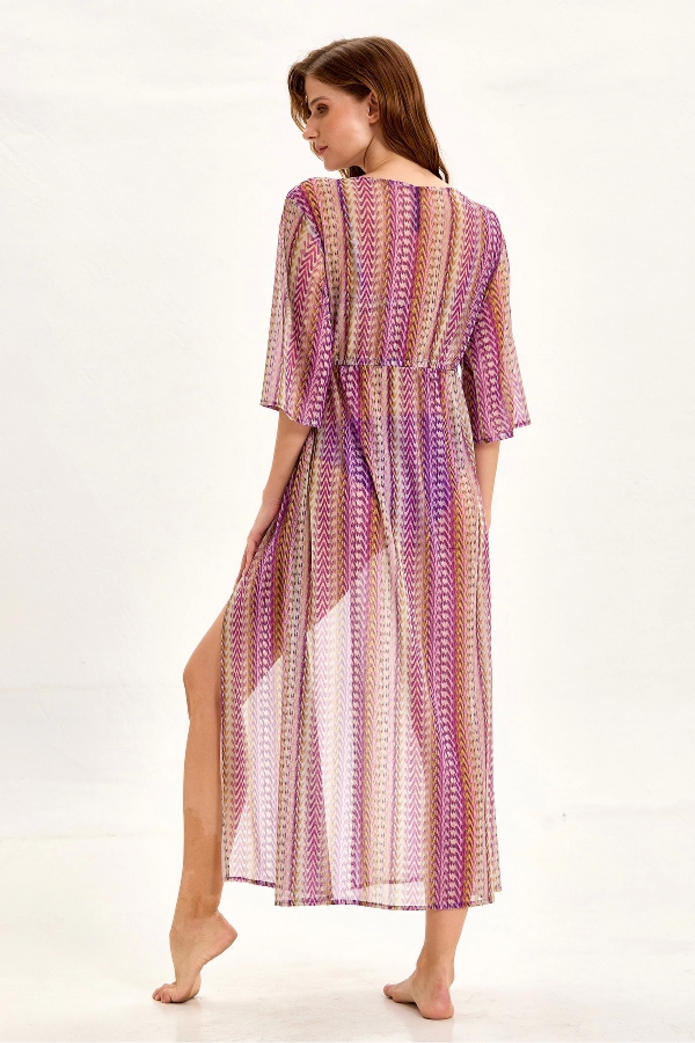 Argento 2106-2079 Önü Açık Uzun Kaftan