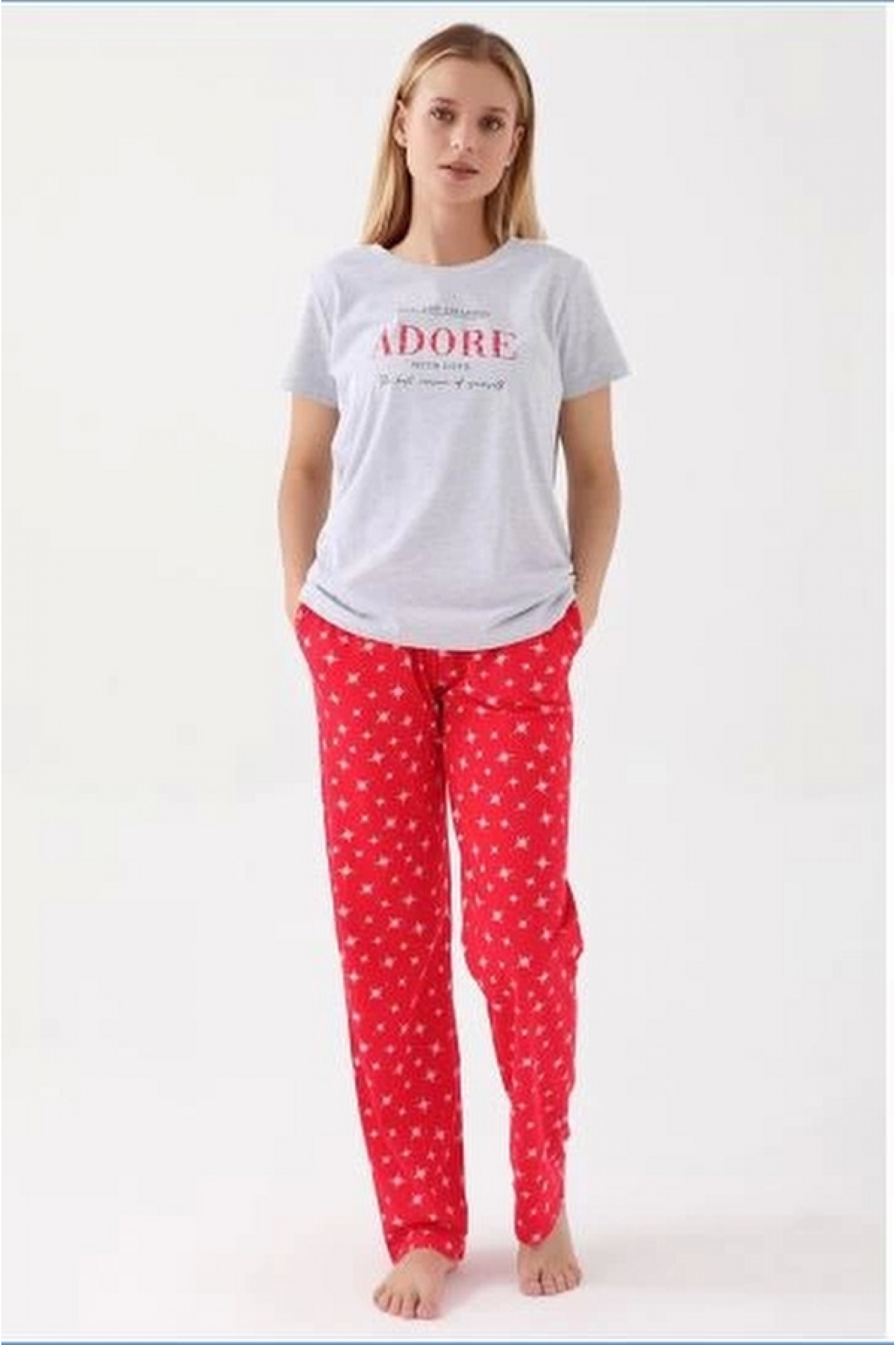 Arnetta 2580-S Kadın Kısa Kol Pijama Takım