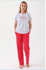 Arnetta 2580-S Kadın Kısa Kol Pijama Takım