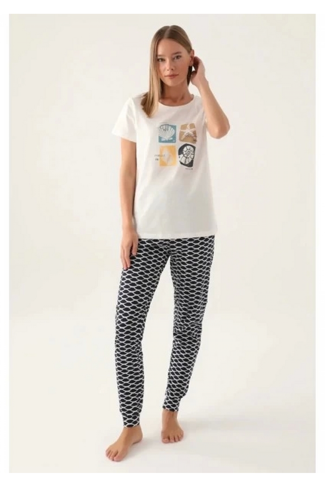 Arnetta 2871-S  Kadın Kısa Kol Pijama Takımı