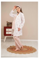 Ba-Ha 4521 Sabahlıklı Lohusa Pijama Takımı