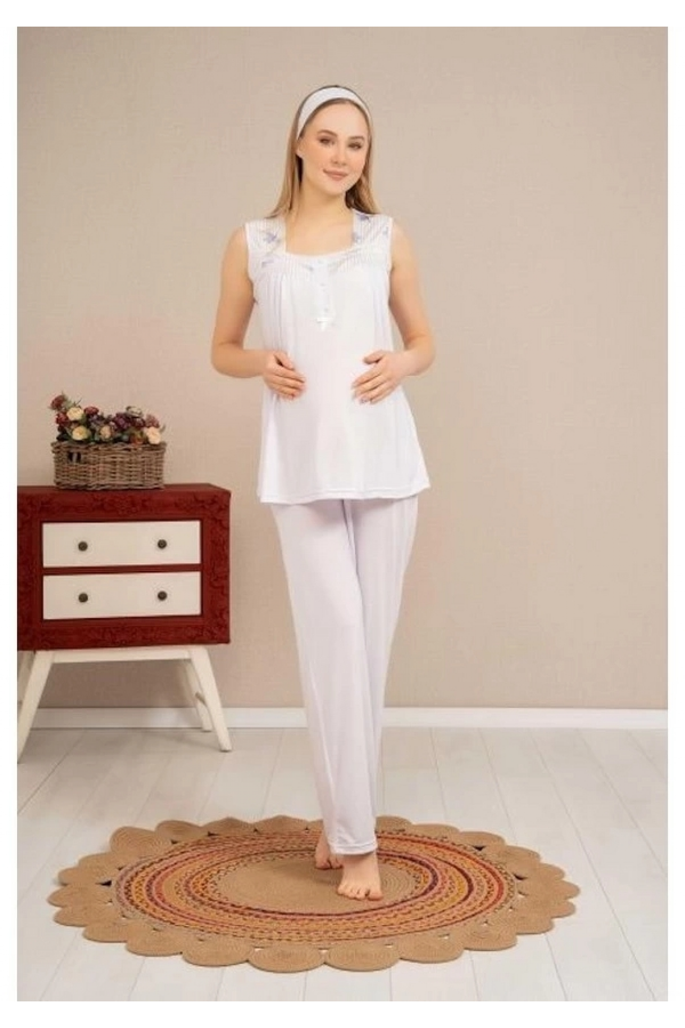 Ba-Ha 4521 Sabahlıklı Lohusa Pijama Takımı