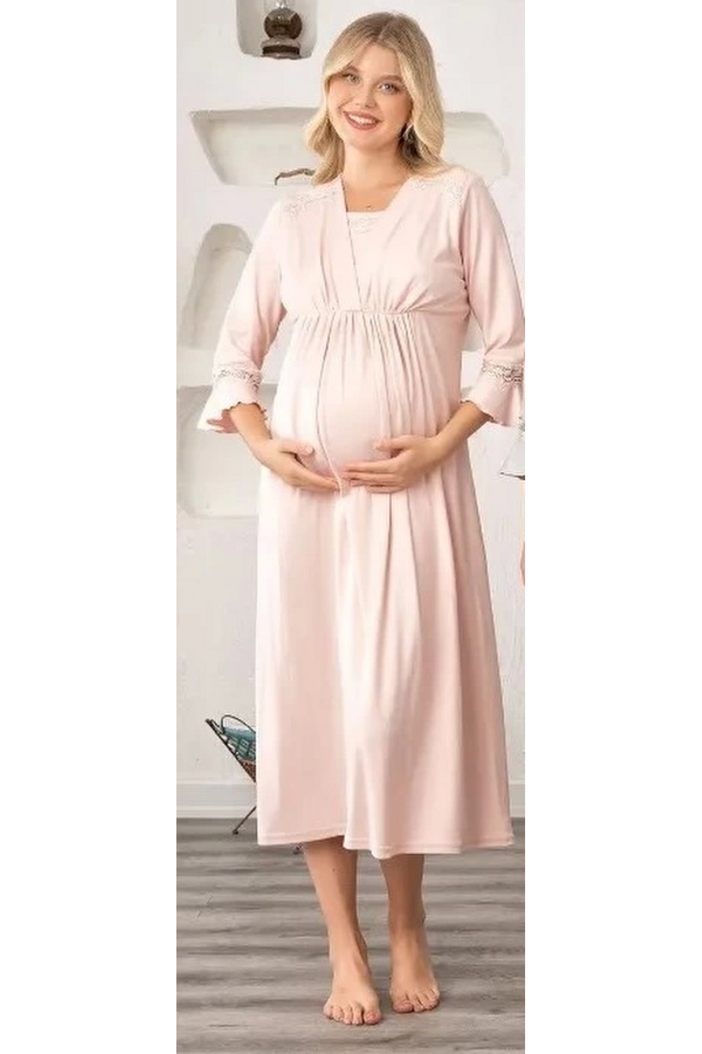 Bone 5904 Kadın Lohusa Melissa Spor Gecelik