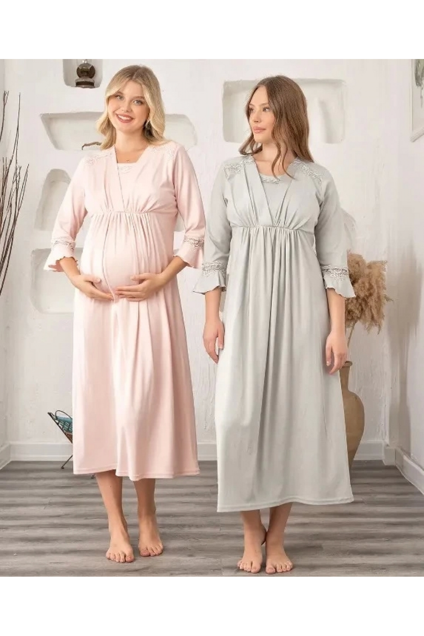 Bone 5904 Kadın Lohusa Melissa Spor Gecelik