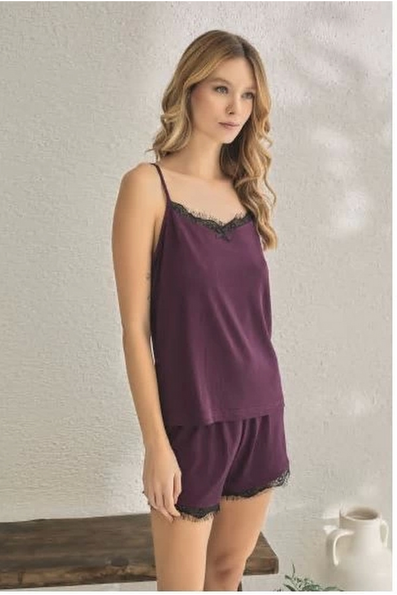 Estiva 24020 Kadın Pegasus İp Askılı Şort Takım