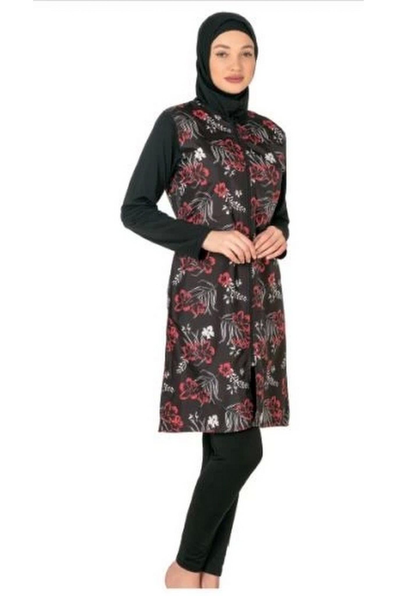 Fantasy 3435 Bayan Desenli Tesettür Mayo