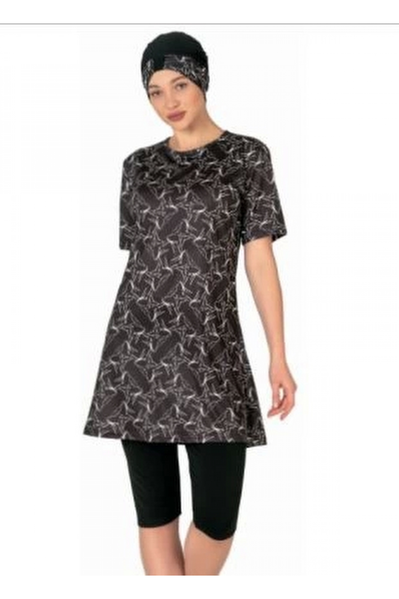 Fantasy 3448 Kadın Kısa Kol Taytlı Mayo