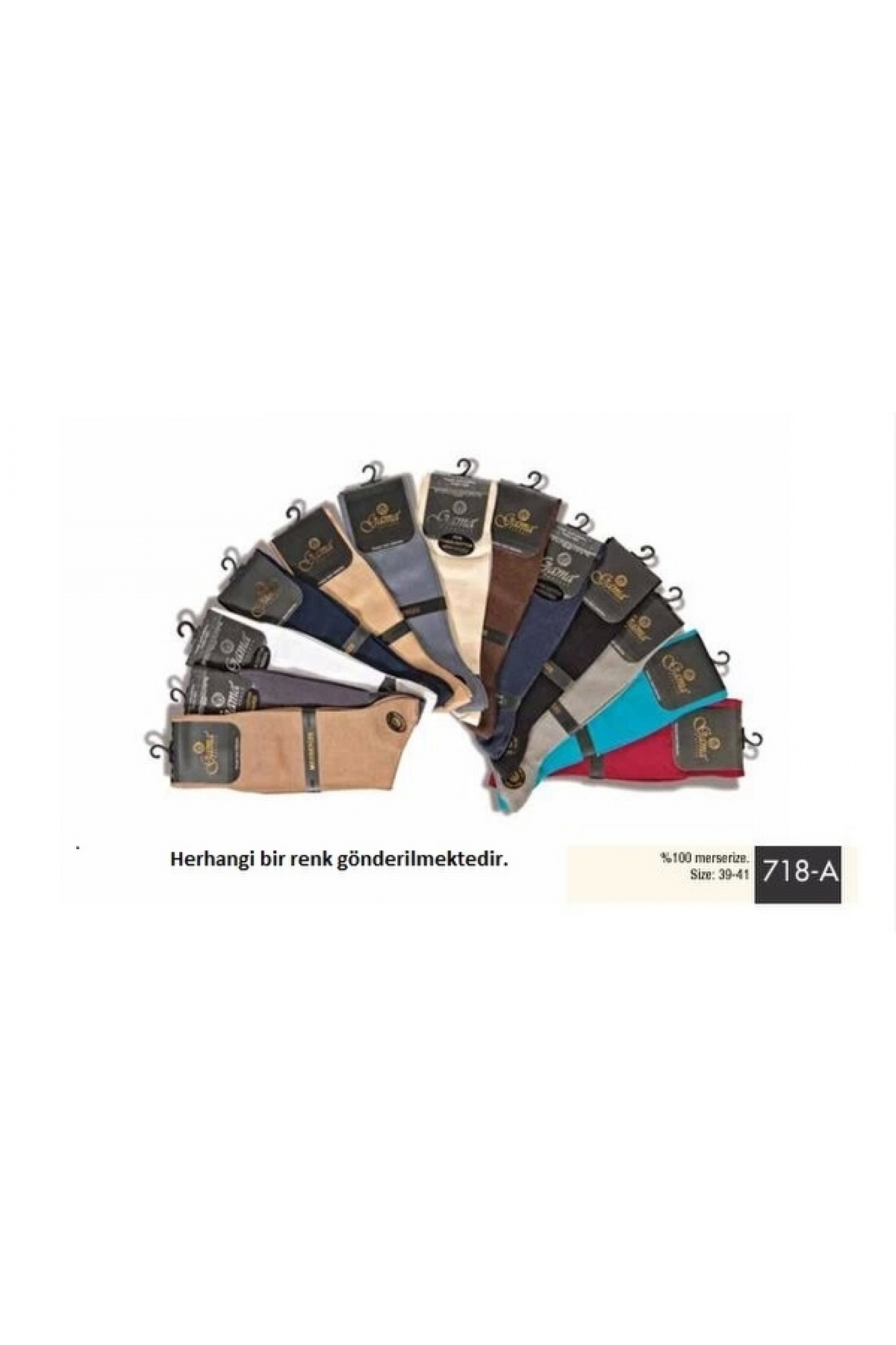 Gama 718 Erkek  Merserize Çorap