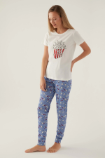 Roly Poly 3415-S Kadın Kısa Kol Pijama Takımı