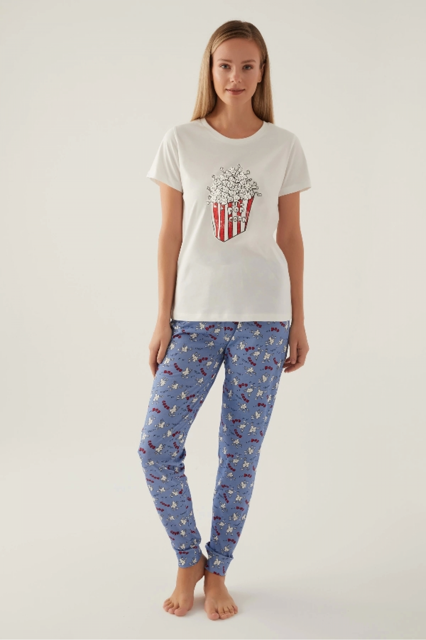 Roly Poly 3415-S Kadın Kısa Kol Pijama Takımı