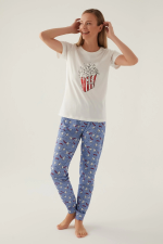 Roly Poly 3415-S Kadın Kısa Kol Pijama Takımı