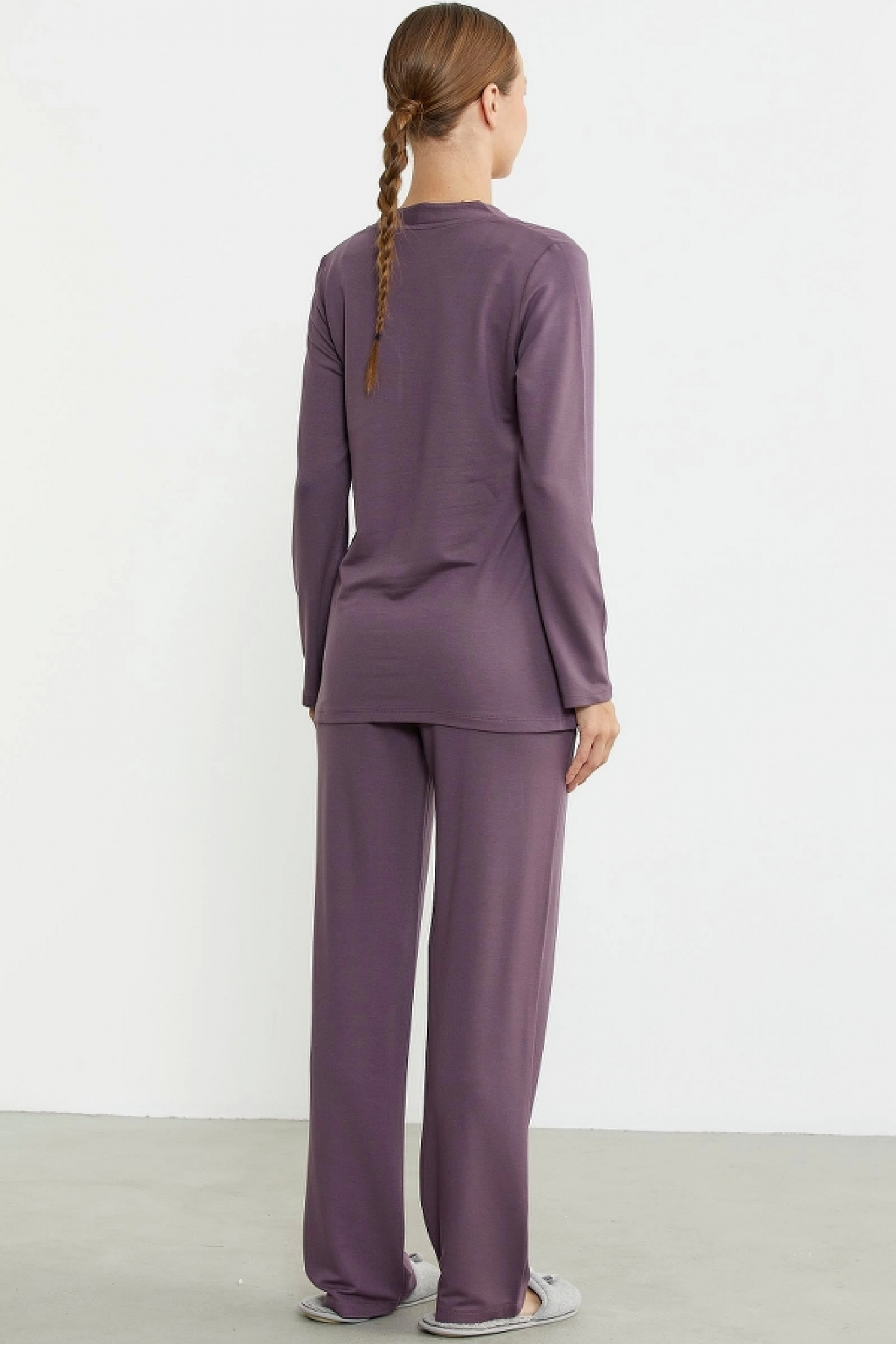 Sementa 76438 Yarım Düğmeli Cep Detaylı Pijama Takım