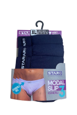 Star 109 Erkek 3'lü Modal Slip