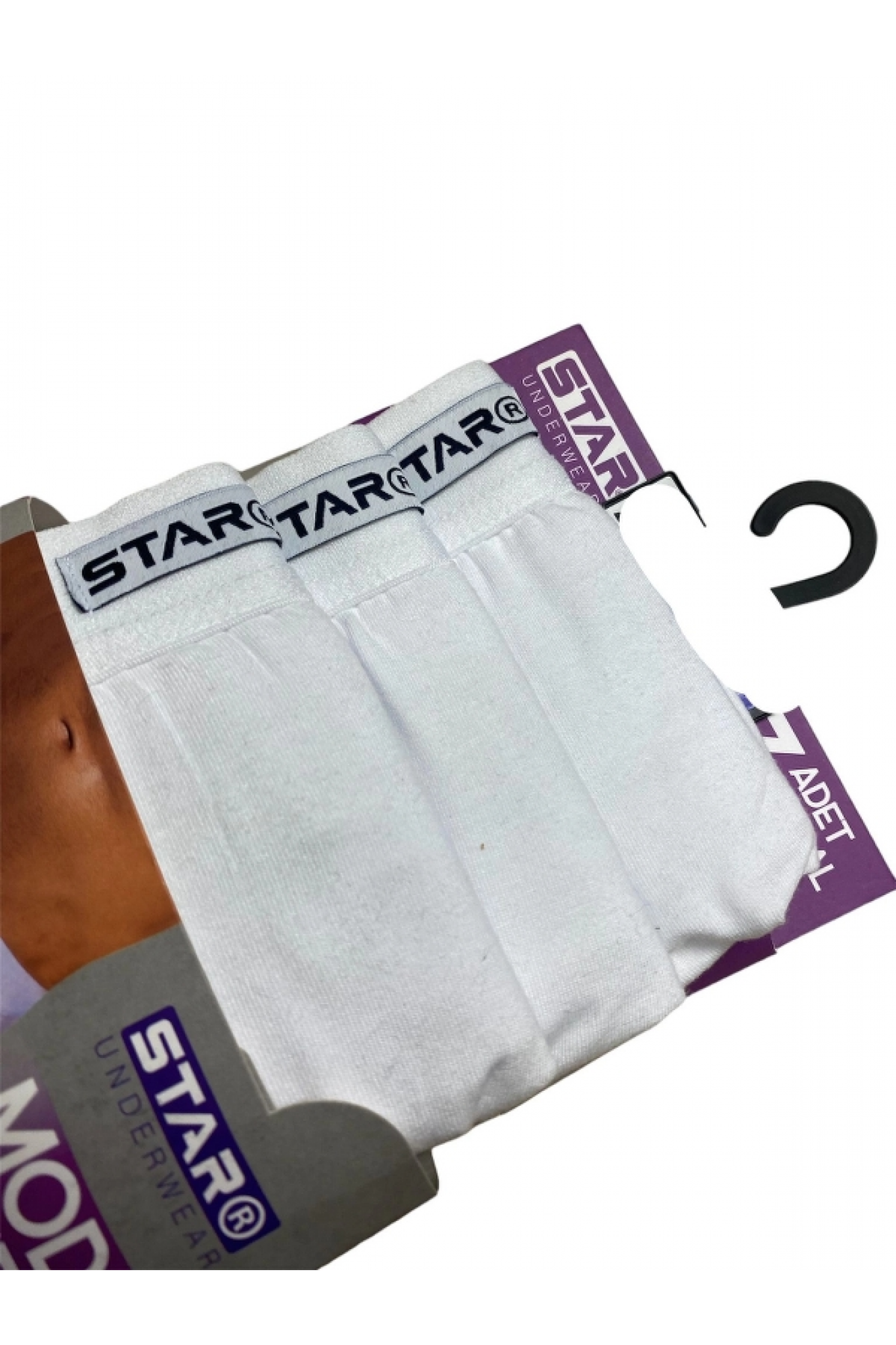 Star 109 Erkek 3'lü Modal Slip