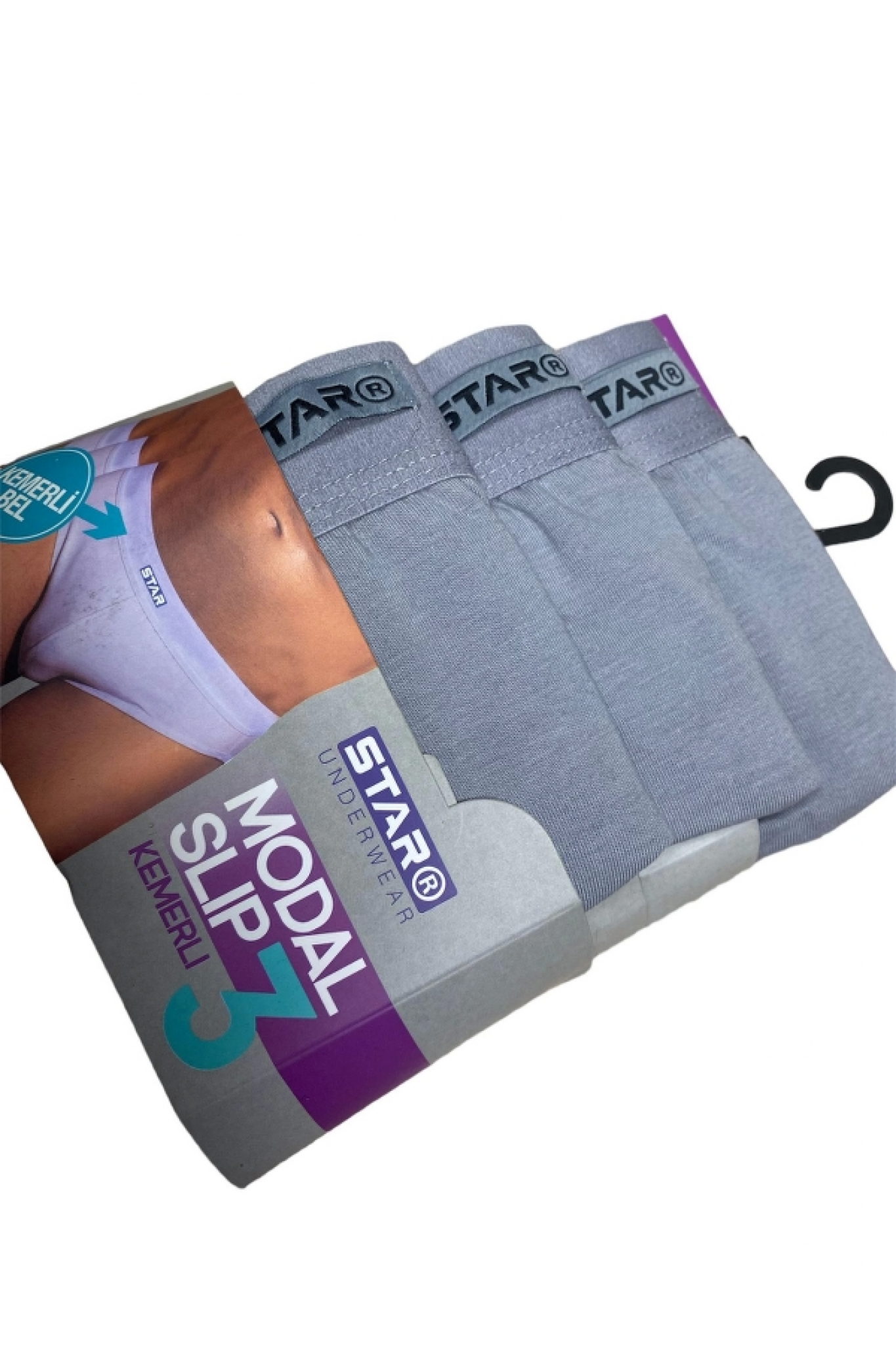 Star 109 Erkek 3'lü Modal Slip