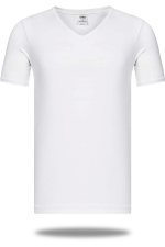 Star 206 Modal Yarım Kol V-Yaka T-Shirt Atlet