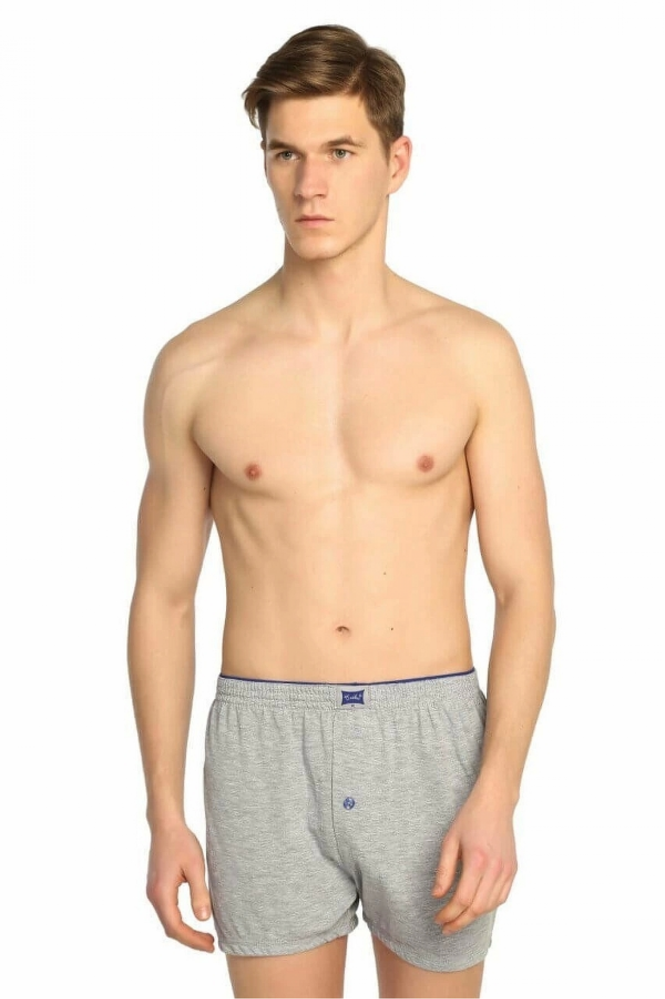 Tutku 0117 Erkek Penye Düz Boxer