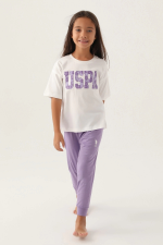 US Polo 1818-4 Kız Çocuk Pijama Takımı